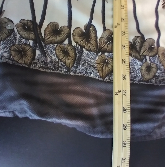 Croft & Barrow Tropical Palm Tree Button-Up Shirt Mens Size L Vacation Artsy - Picture 9 of 11